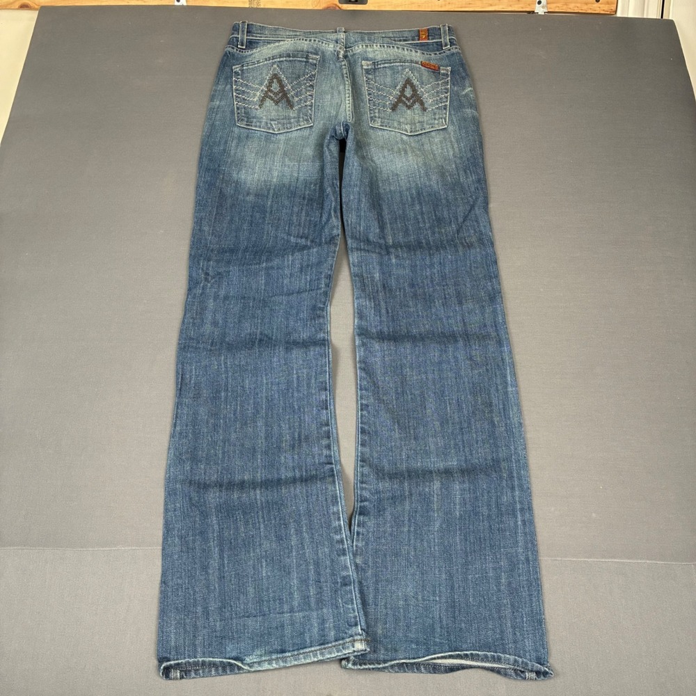 Vintage 7 For All Mankind Medium Wash Bootcut Jeans Men's Size 31x32 "A" Pocket